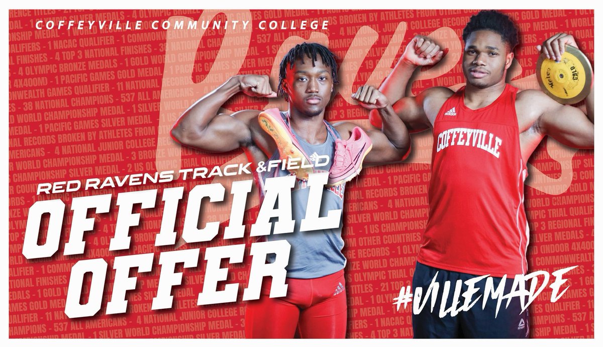 #AGTG After a great conversation with @CoachprofessorX I am blessed to say i have received an offer from <a href="/CvilleTrackXC/">Coffeyville Cross Country/Track & Field</a>