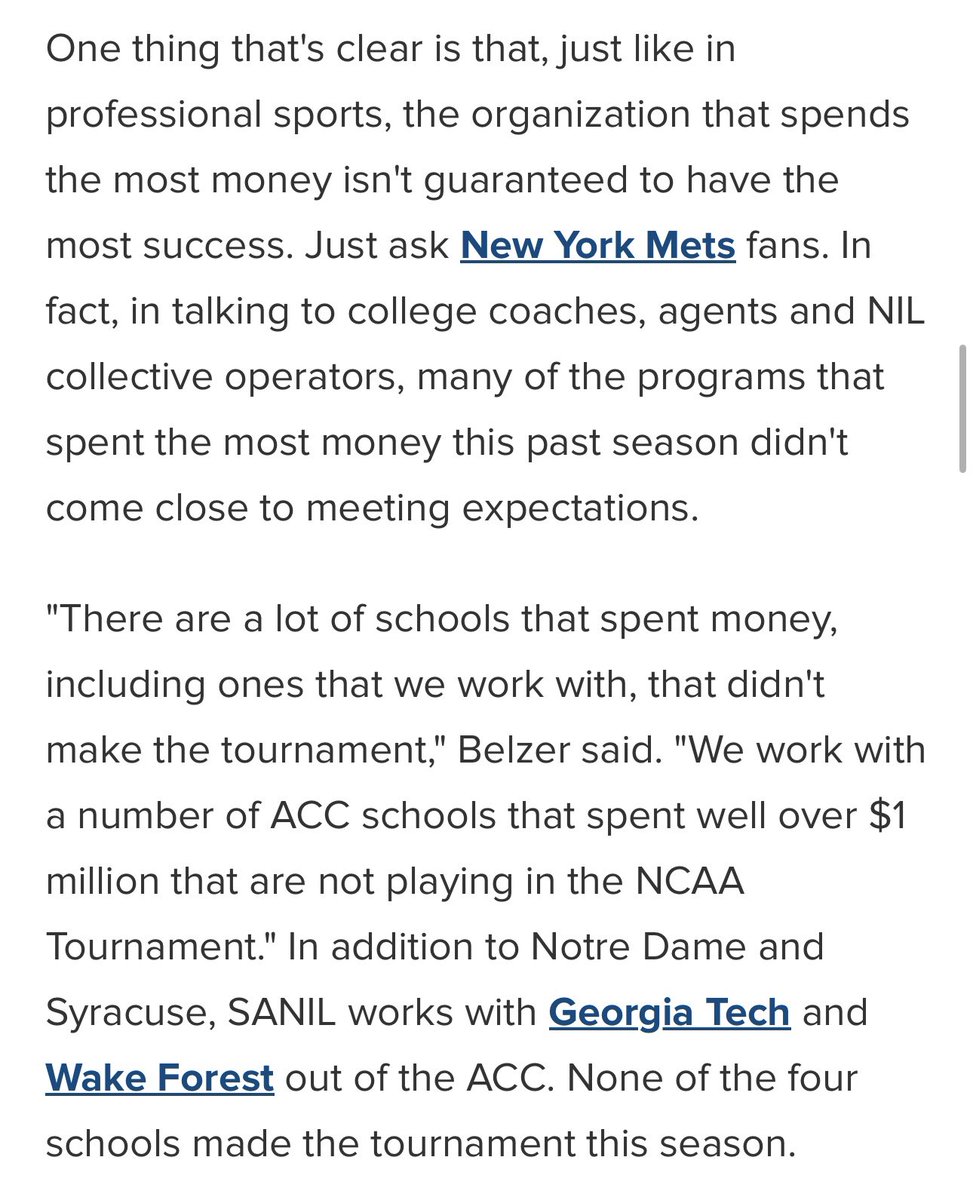 A good look at how #NIL money is deployed in college basketball. As noted, it’s clear schools that want to compete at the highest level need a significant amount of NIL money to compensate the roster. But it has to be deployed strategically.