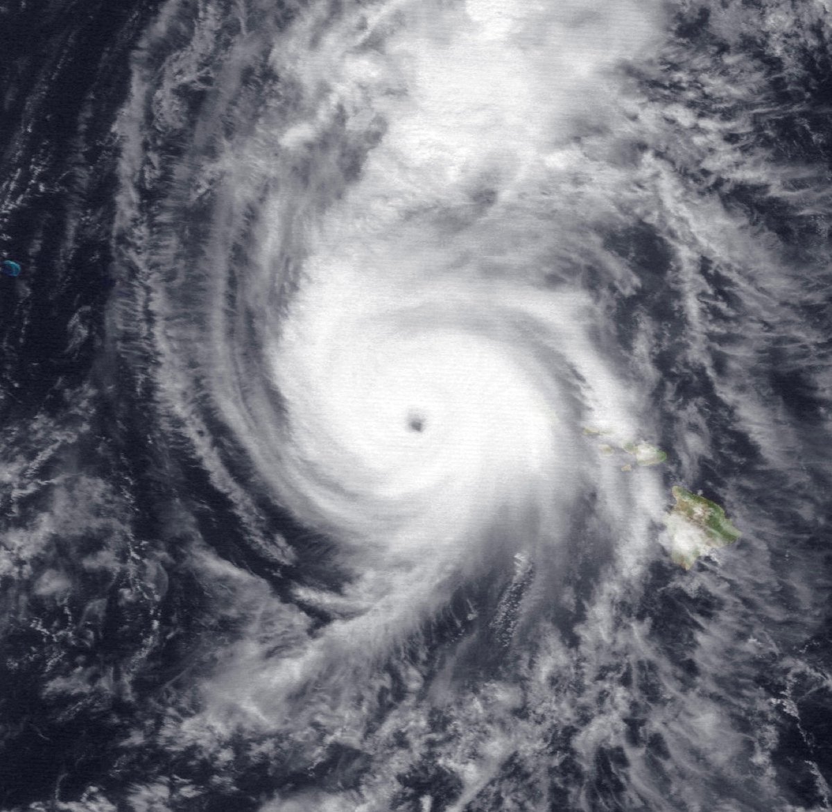 Category 4 Hurricane Iniki (1992) was the strongest Hurricane to ever make landfall in Hawaii.