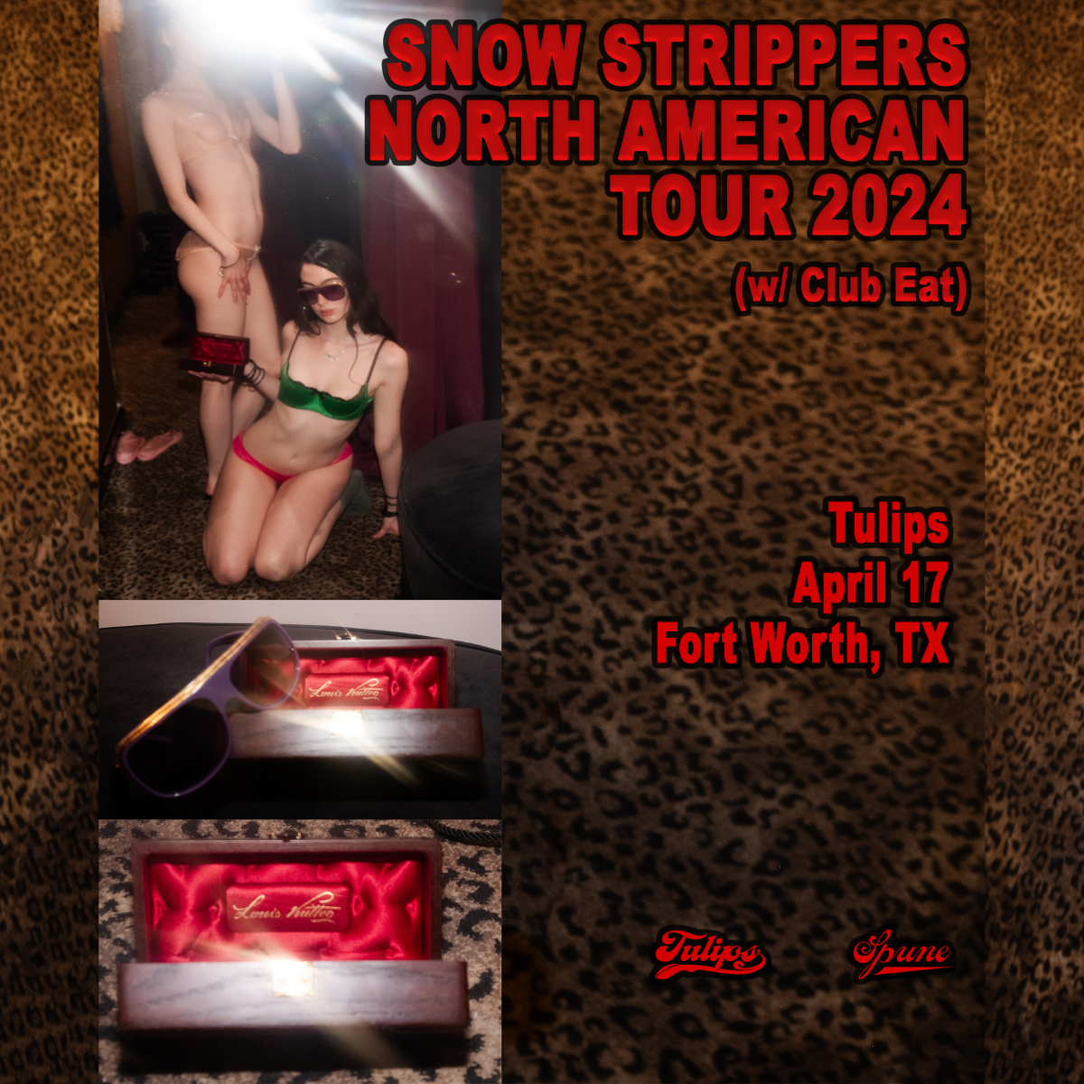 🔥WED, APRIL 17TH!🔥⁠ ⁠ 🌷Snow Strippers - North American Tour w/ Club Eat at Tulips on April 17th!⁠ ⁠ 🎟️Tickets: l8r.it/cM1E