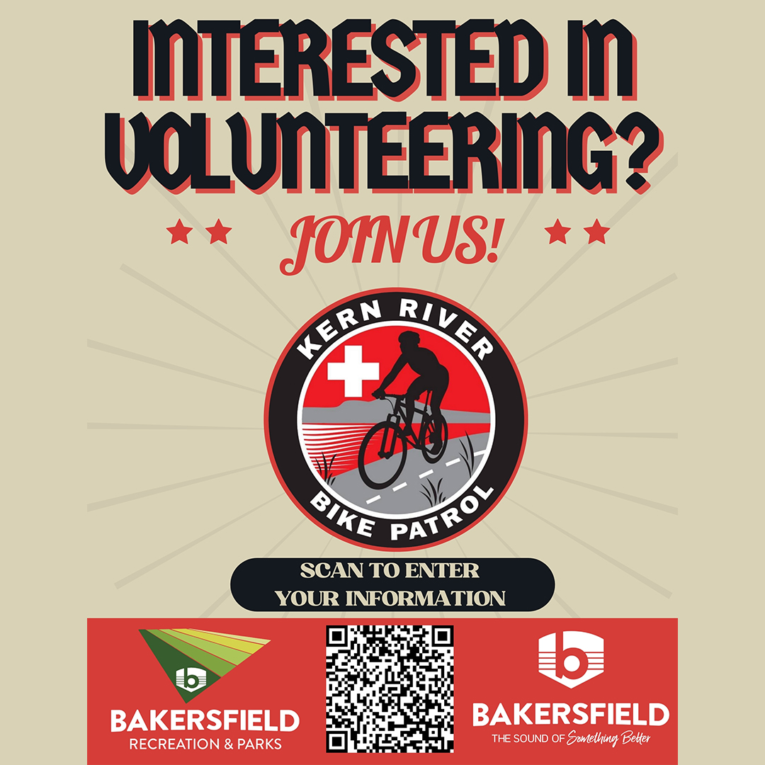 For those interested in learning about the Kern River Bike Patrol and being an ambassador, join us for an informational meeting TOMORROW, April 11, at 6 p.m. at the Community House, 2020 R Street. Scan the QR code or visit bit.ly/KRBPInterest to fill out an interest form.