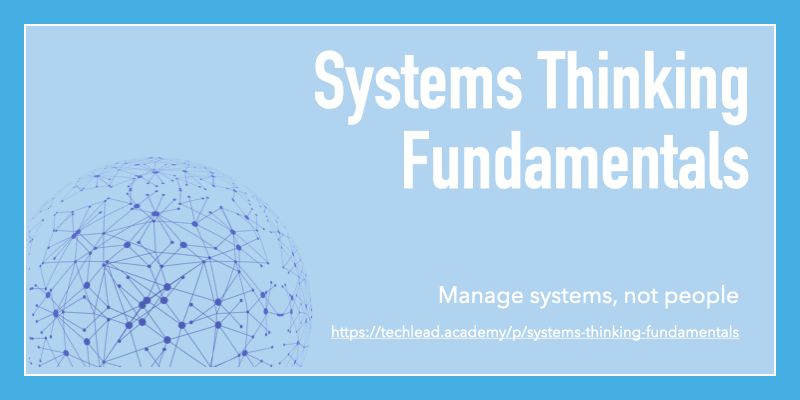 The best managers in tech understand how to manage a system with non-linear properties. This self-guided course will show Systems Thinking Fundamentals in the context of technology teams. techlead.academy/p/systems-thin…