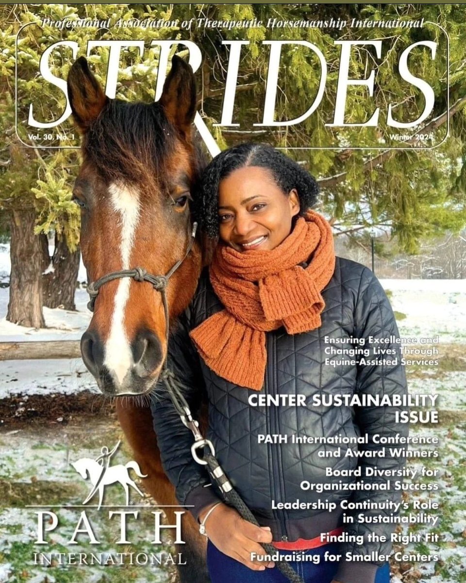#RecoveryPosse 
There's no doubt that #equinetherapy and #missionmustang has helped me with my #mentalhealth and #sobriety. I am honored to grace the cover of #stridesmagazine  from #pathinternational
