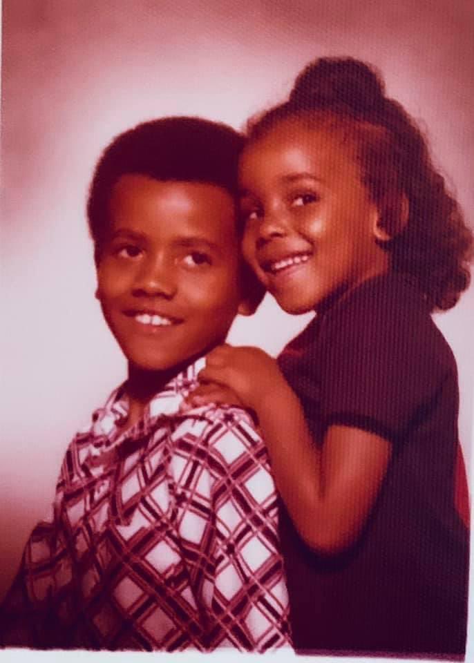 Couldn’t let the day end without posting one of my fav pictures of my brother & me. It’s no doubt a JC Penny photo when School Rock was much watch TV, Isley Brothers “Fight the Power” hit the charts & the Pet Rock was a must have. Love you my brother! ❤️ #NationalSiblingsDay2024