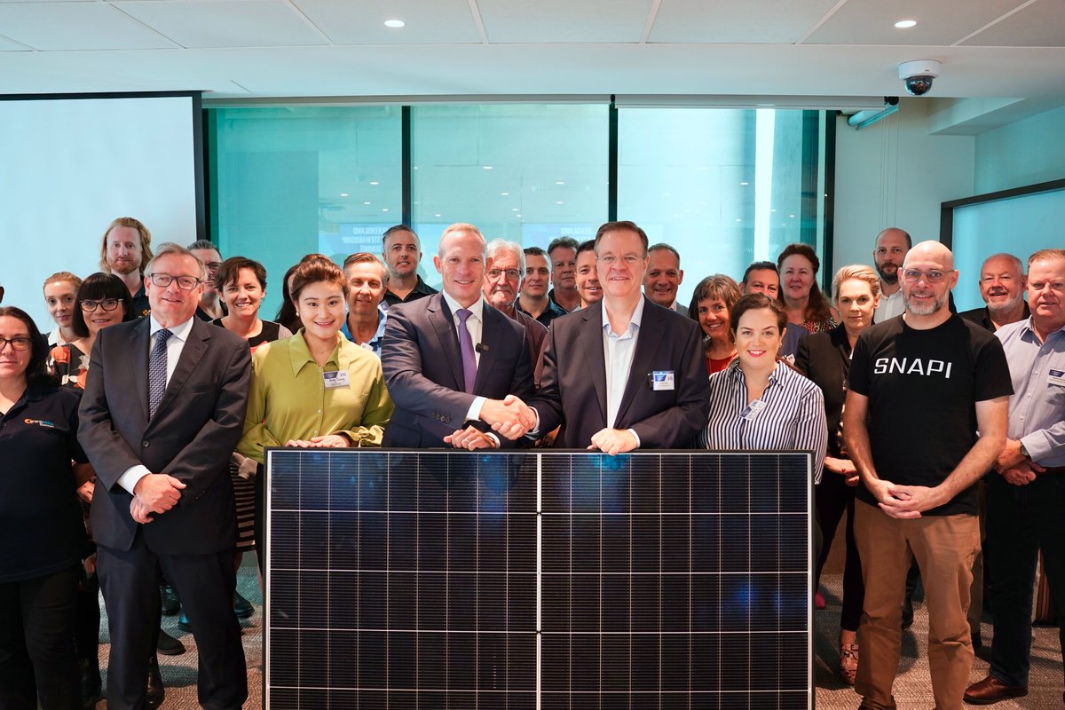 We're making more solar panels in Australia, and today we've announced we'll recycle them here in Queensland. Thousands of solar panels on homes, businesses and solar farms will now avoid landfill to be re-purposed for parts.