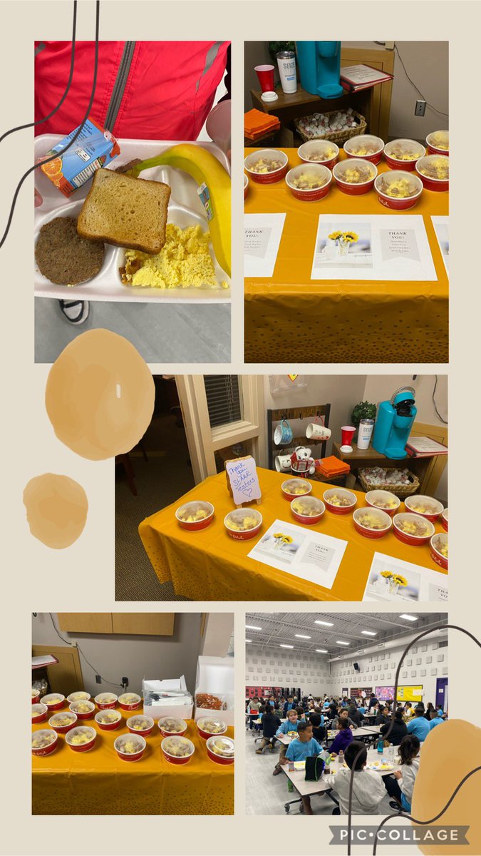 Breakfast for our Crusader staff and breakfast for our scholars starts our STAAR day off right! #TeamSISD #TheMagicIsInUs #Excellence