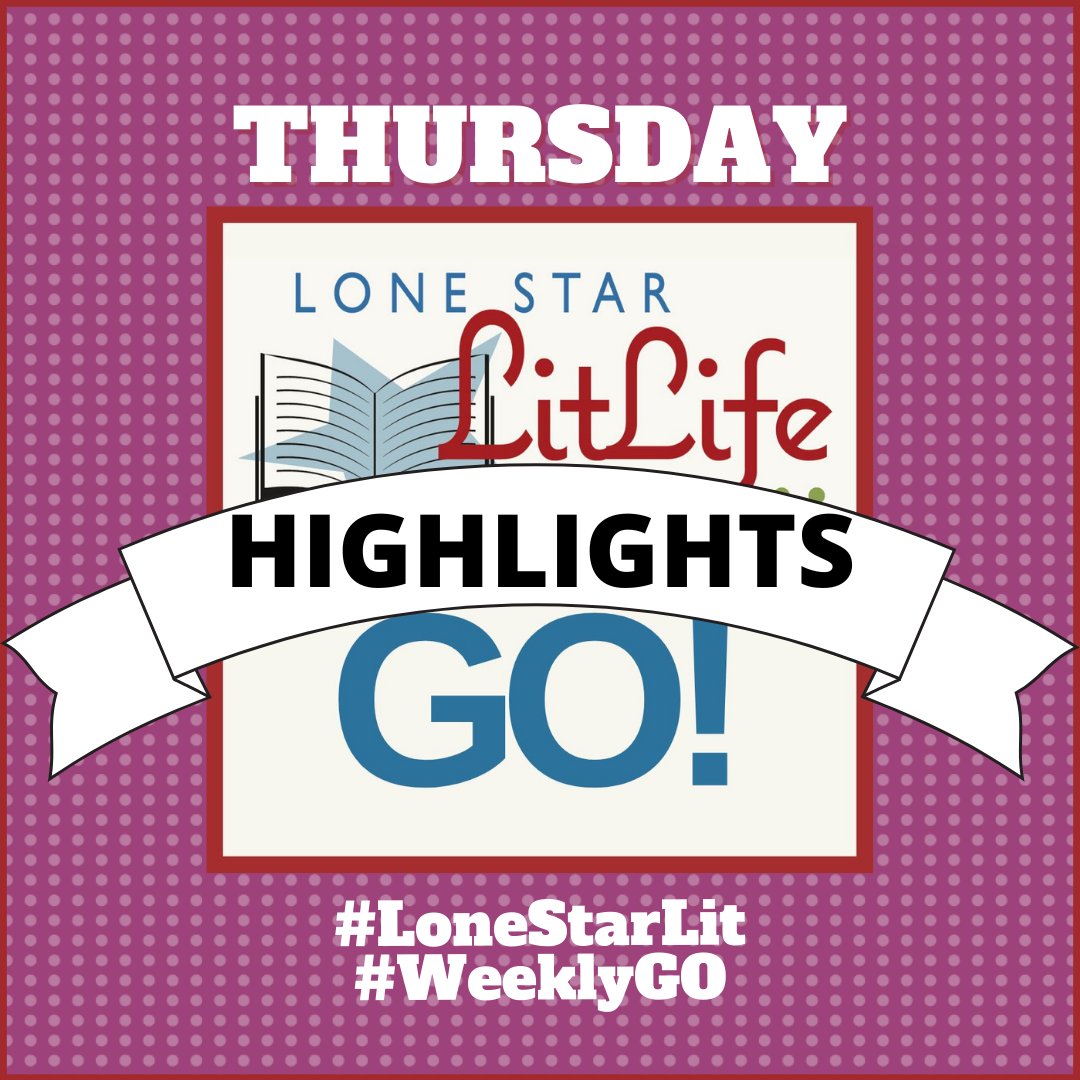 #LoneStarLit #WeeklyGO HIGHLIGHTS 4/11. These & More at:
Bit.ly/WeeklyGO

11:30AM @interabangbooks @tashacobbs
6PM @Literarity @MyOtherTongue
7PM @fabledbookshop @themcneals
#LiteraryTexas #TexasBooks #TexasAuthors #TexasLibraries