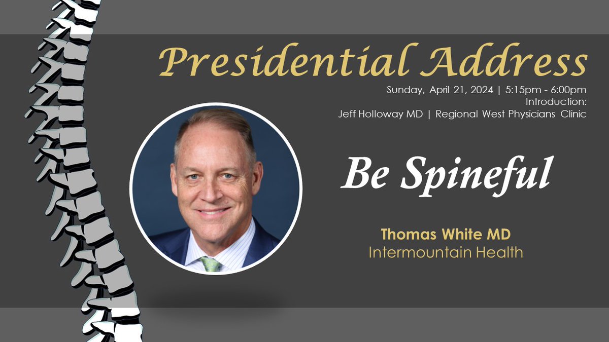 Don't miss Dr. White's Presidential Address at #SWSC24 at the Hyatt Regency Tamaya! Schedule of Events: tinyurl.com/2x4d3fhu