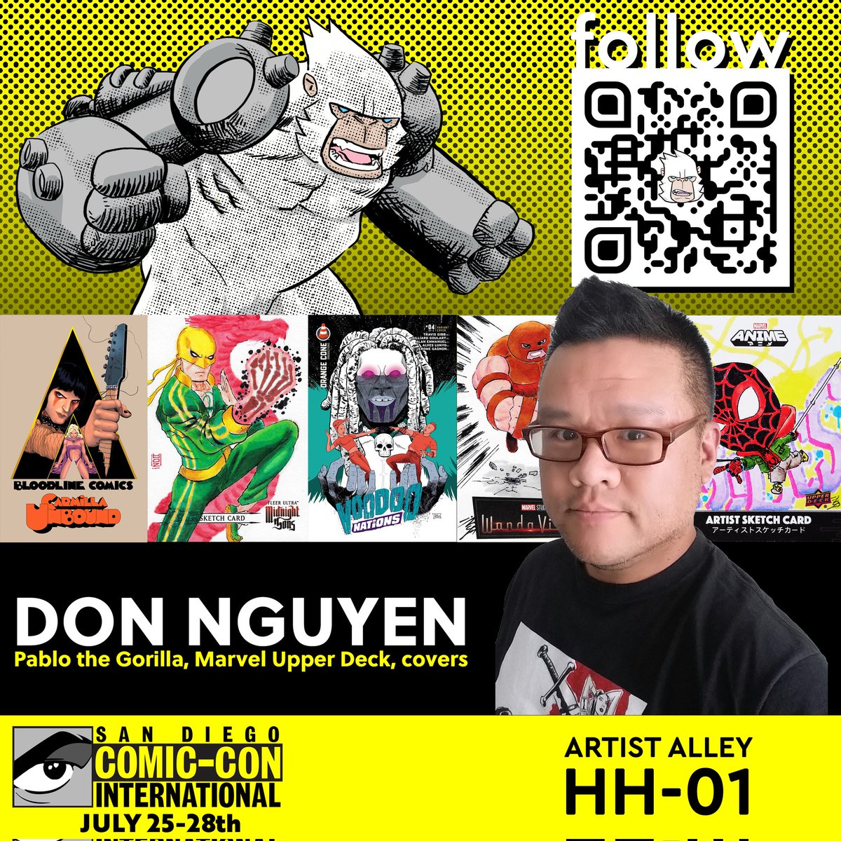I want to make fun art, fun books & hope you have a fun time at any shows I attend. I'll be at #SDCC Artist Alley HH-01 alongside my friends @Komickarl , @faedri @davidmackkabuki . Ask us about #commissions & original art!