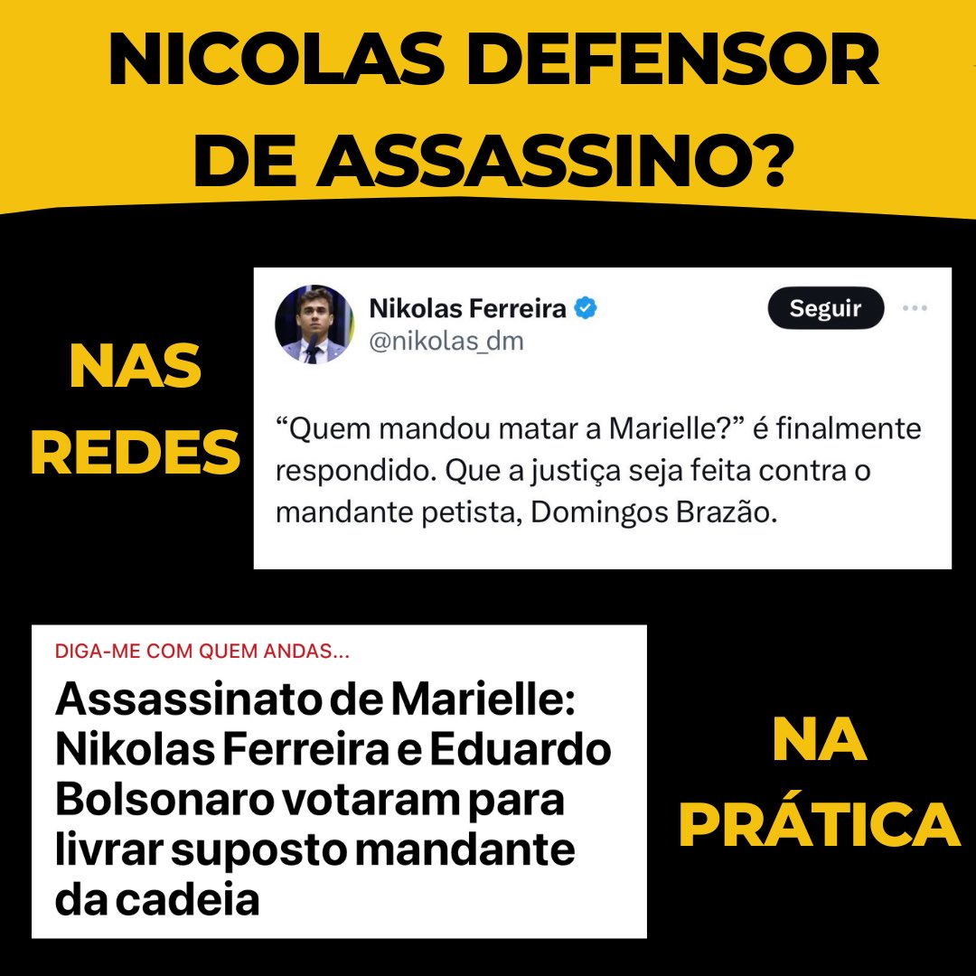 O tempo é a melhor resposta né Nikolas Ferreira?