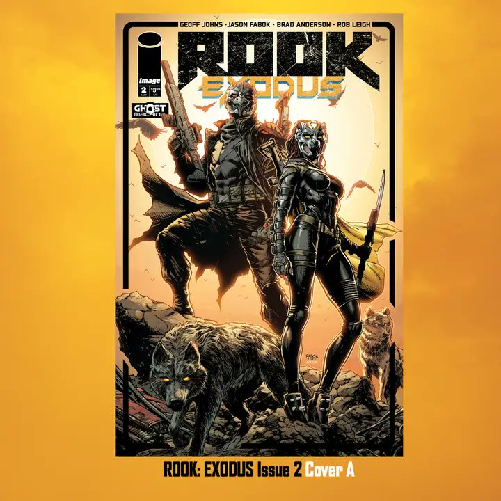 Pre Order Rook: Exodus issue 2 today at your local comic shop. Meet Dire Wolf, explore the wreckage of a starship that sits underwater (and meet the giant creature that lives in the lake!) and witness the fury of the Warden called URSAW!! Releases in May. Colors by @bdanderson13