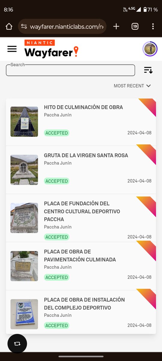 danicho003's tweet photo. Genial! Estuve enviando propuestas de wayspots, me aceptaron todas las últimas que envié. De las 5, salieron 3, tres pokeparadas y una se convirtió en gimnasio! 🤩🤩. #PokemonGO #nianticwayfarer #pokeparadas https://t.co/JQYQGDMsSJ