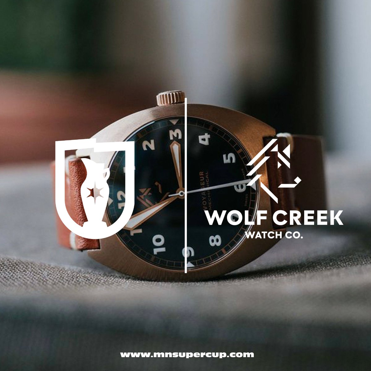 Simple, elegant, practical, and every referee’s dream timepiece. We’re proud to team up with Wolf Creek Watch Co. for this year’s #MinnesotaSuperCup, where durability and precision get you to the podium. It’s always winning time when you’re wearing Wolf Creek!