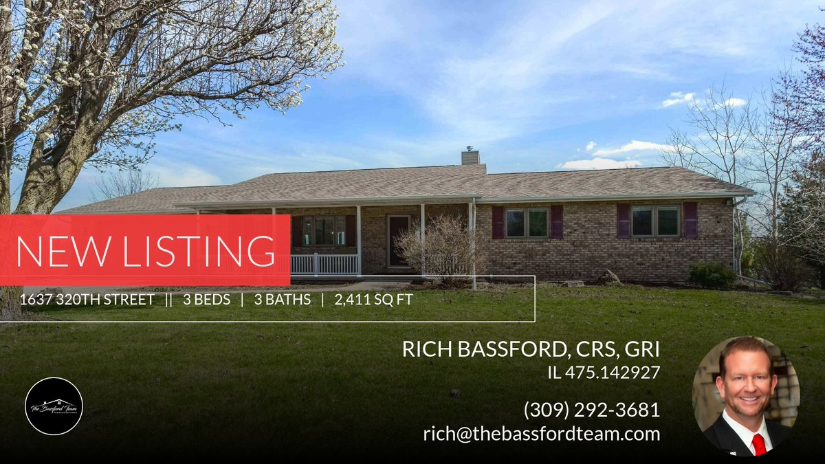 📍 New Listing 📍 Take a look at this fantastic new property that just hit the market located at 1637 320th Street in Sherrard. Reach out here or at (309) 292-3681 for more information

Rich Bassford, CRS, GRI,
RE/MAX Concepts
3709... homeforsale.at/1637_320TH_STR…
