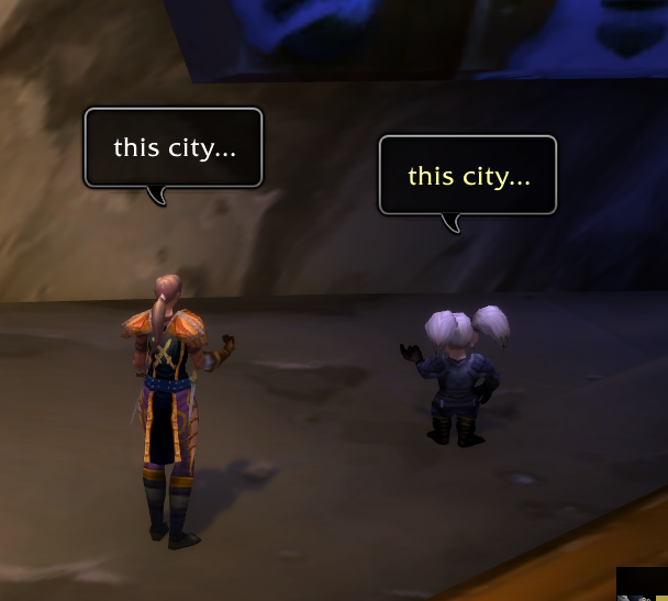 i finally saw my line in game i love being inside world of warcraft
