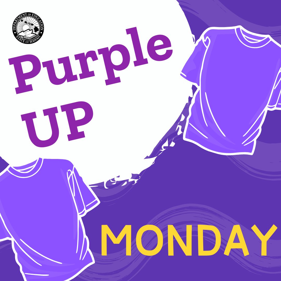 The Department is encouraging everyone to wear purple on Monday to visually honor the sacrifices made by military families and their communities as they serve our country. #PurpleUp