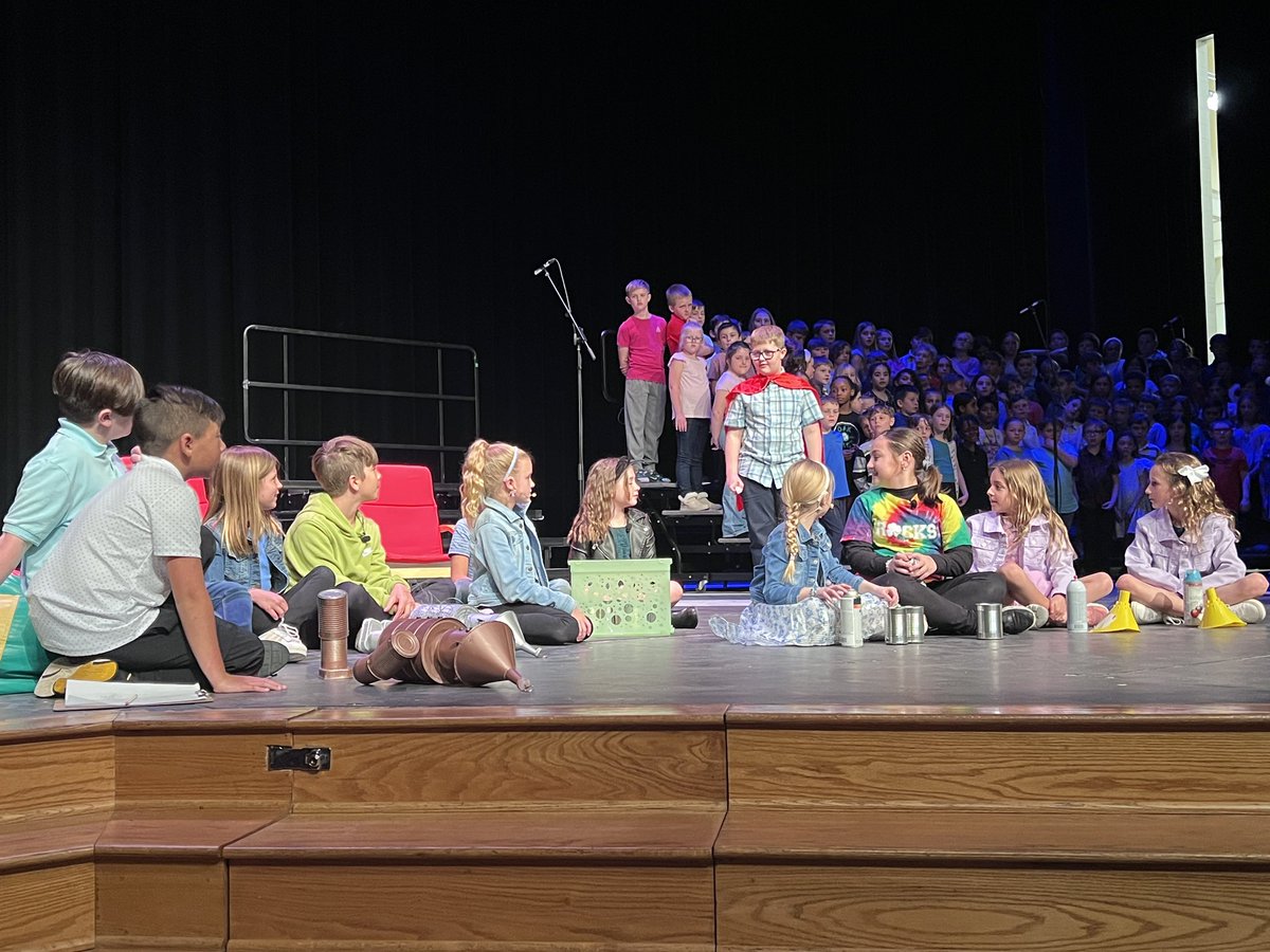 Great job to our third graders and Mrs. Paul for a fun Economan performance tonight!