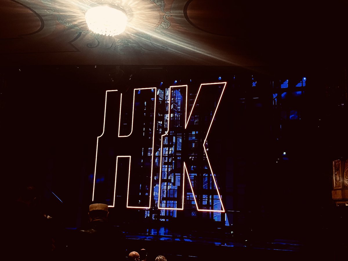 Wow! Amazing show and we are just at intermission.  #HellsKitchen