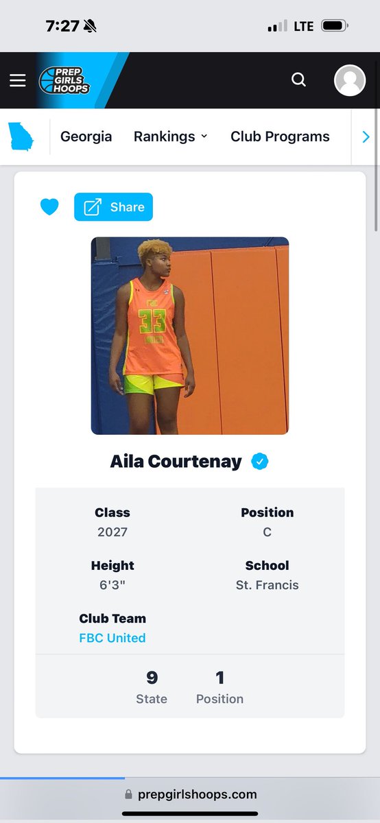 While I'm recovering, don't forget about me. @swainbasketball @FBCMotton #TopTen #PrepGirlsHoops #AilasCourt #CenterPlay #FBCSTRONG #OwnyourMoment  #RoadToRecovery #Classof2027