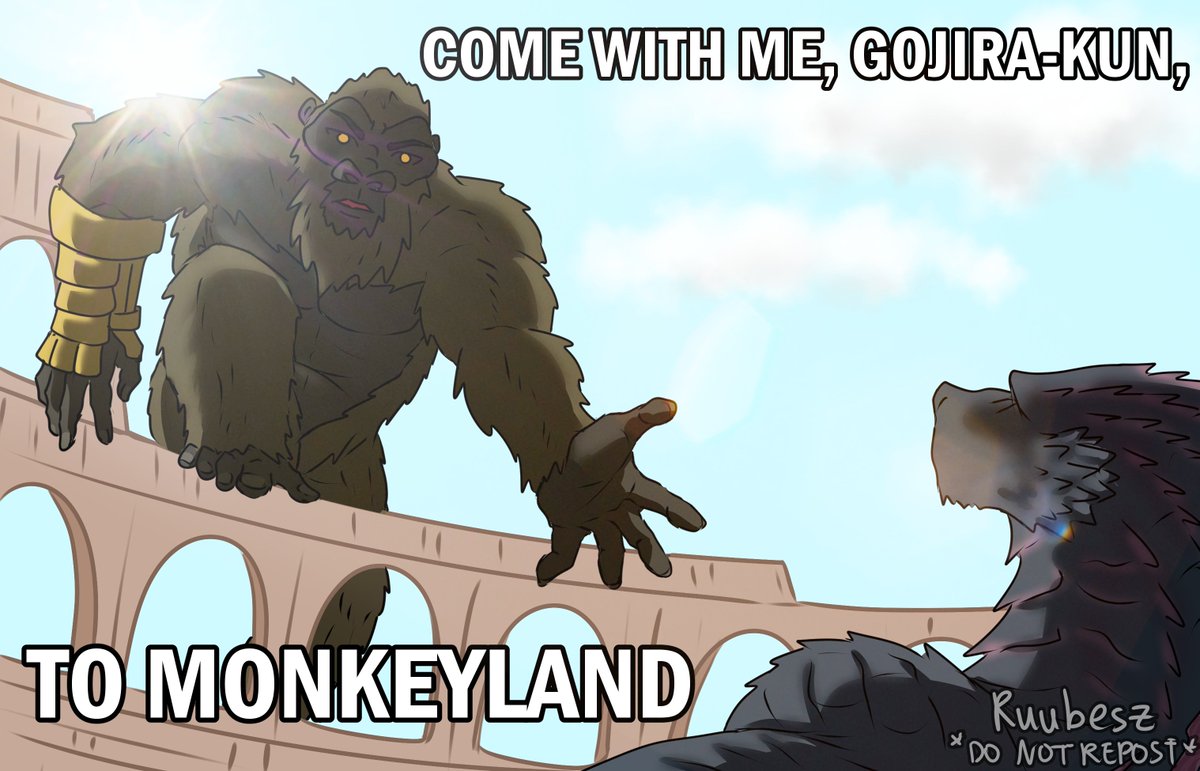 ruubesz's tweet photo. Come with Kong to Monkeyland!
Kong just wants to show his New Empire in Hollow Earth

#GodzillaXKongTheNewEmpire #GodzillaXKong #Godzilla https://t.co/2AFDViSyrK