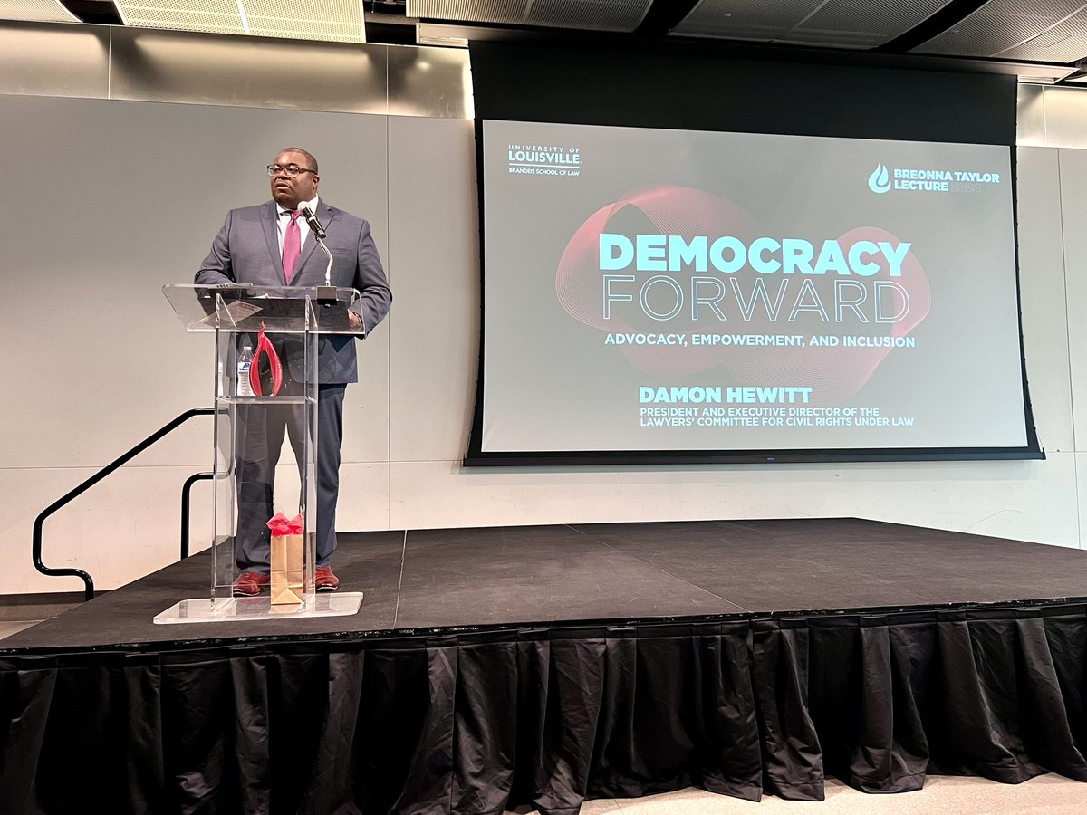 1/2 Wow, what a night! We hosted the 3rd Annual Breonna Taylor Lecture in Structural Inequalty. Thanks to Damon Hewitt, President of the Lawyers’ Committee for Civil Rights for his motivational keynote on the Third Reconstruction.