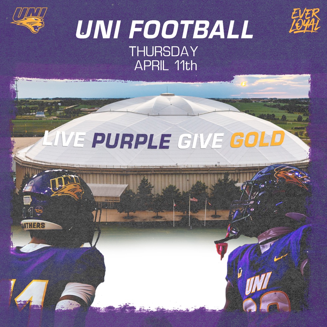 Tomorrow is the last day to support the UNI football team during Live Purple Give Gold! Donate directly to football here: bit.ly/3vLHQLq #EverLoyal #1UNI