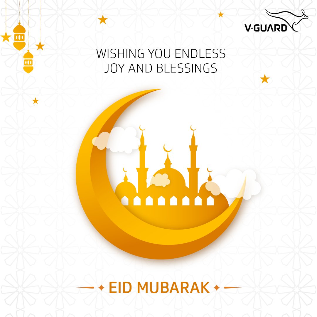 Wishing you peace, joy, and hope for a better tomorrow. Eid Mubarak! #VGuard #BetterTomorrow #EidMubarak