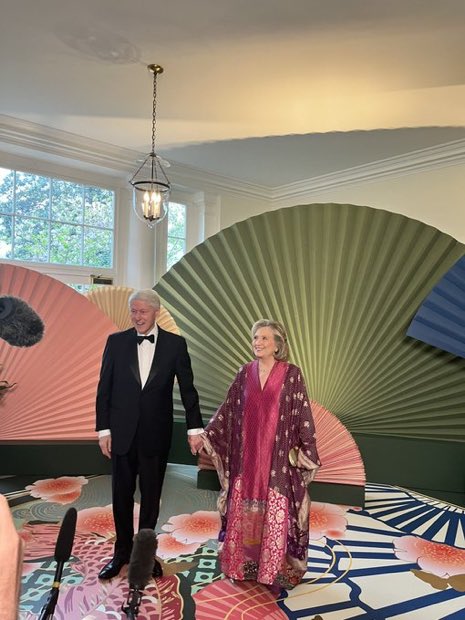 Hillary at The White House tonight…right where she belongs.
