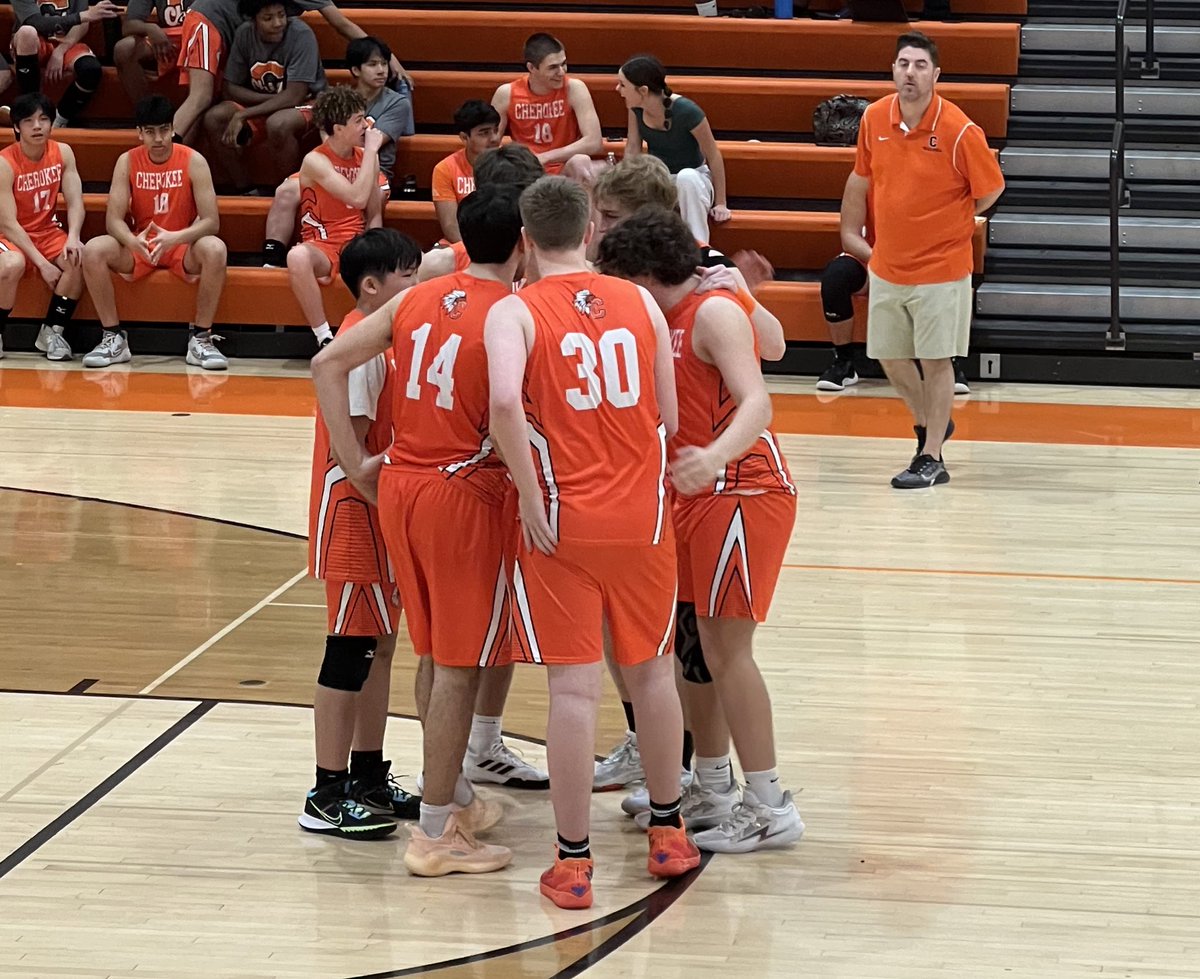 Boys’🏐: Cherokee over Shawnee 2-0 with scores of 25-15 and 25-17.