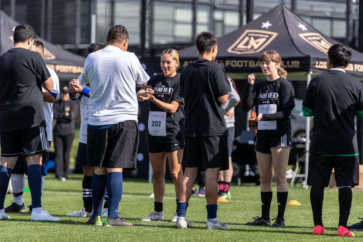 Play Unified 🖤💛 Thank you to the athletes who attended our Special Olympics tryouts. #LAFC | @SOSoCal x @BMO_US