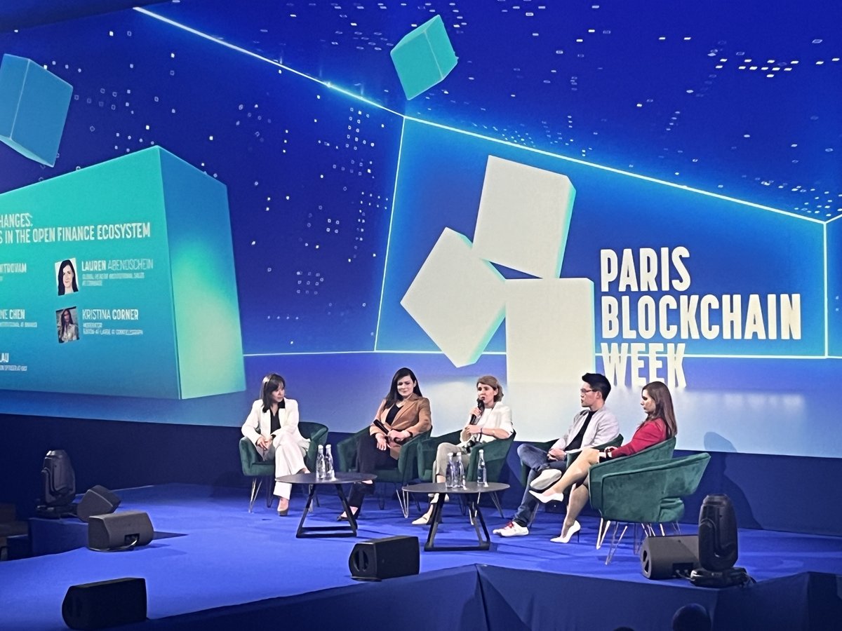 Head of #Binance VIP & Institutional Catherine Chen shared the stage at #ParisBlockchainWeek to address the convergence of traditional & crypto markets and the broader open finance ecosystem. Here's a quick recap of what was top of mind 🧵