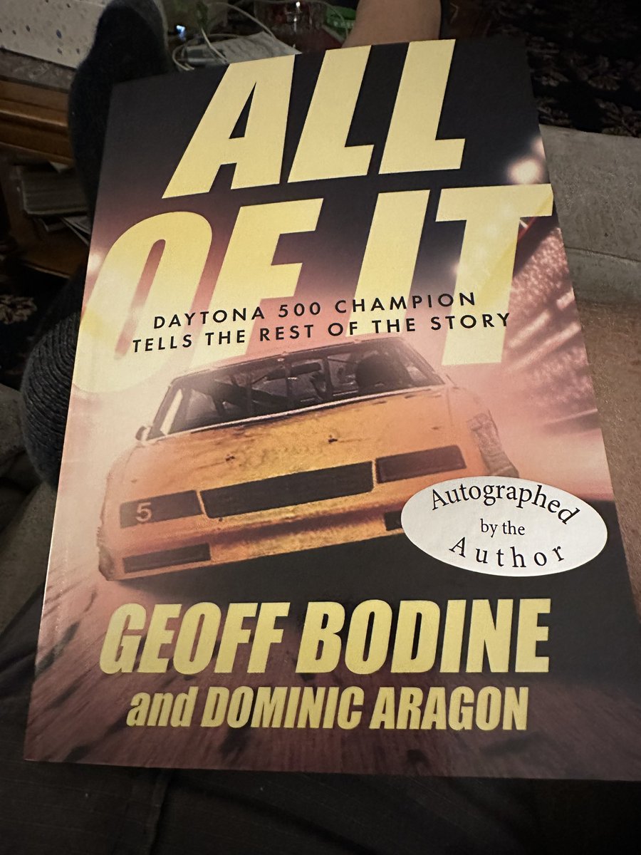 Hey @racechaser51 thanks for the heads up on the @GeoffBodine1 book. It’s great!