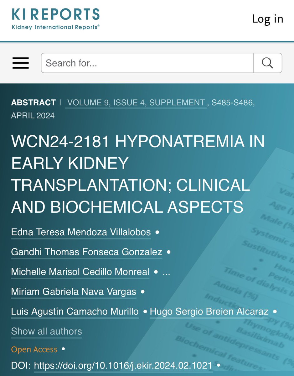 NefroISSSTEgdl's tweet image. Orgullosos de participar y compartir nuestra experiencia en el Congreso Mundial de Nefrología 2024. Nos vemos en Buenos Aires, Argentina. 
#isn #wcn2024 #nephrology #slanh #san