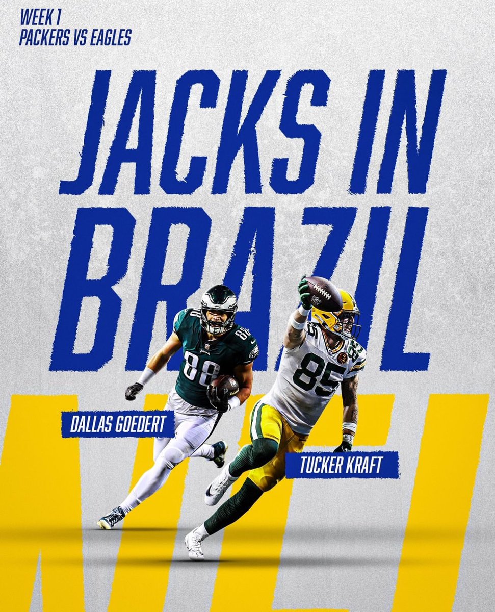 The best TE’s in the nation play here at South Dakota State, and now they are playing in Brazil! 🇧🇷 Can’t wait for Week 1! #InternationalJacks #TEU @GoJacksFB