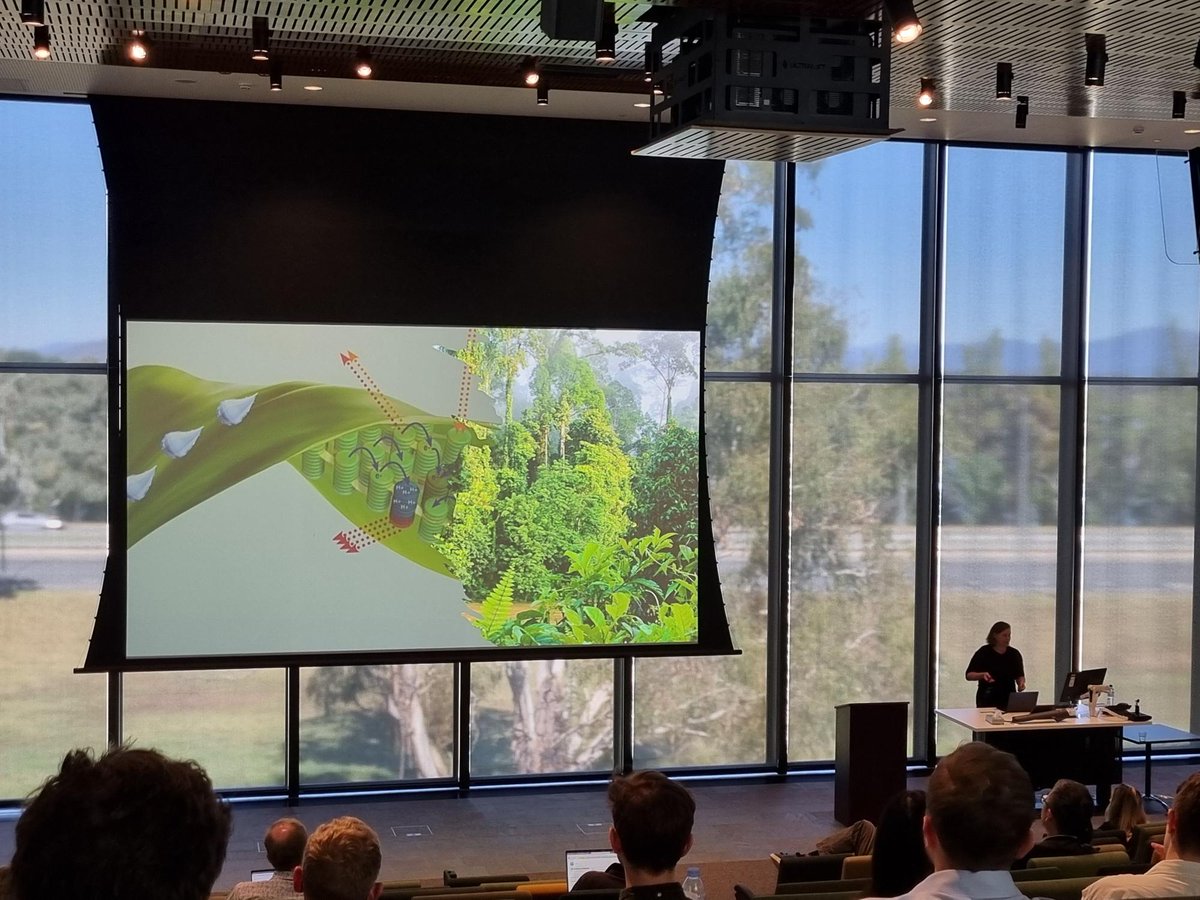 At the Asia-Pacific Workshop on Engineered Living Materials at @ourANU @BotanicGeek on how we can mimic the filtration processes in plants to clean waste water, and reinforcing the importance of recycling/reusing to have a positive influence on our carbon footprint.