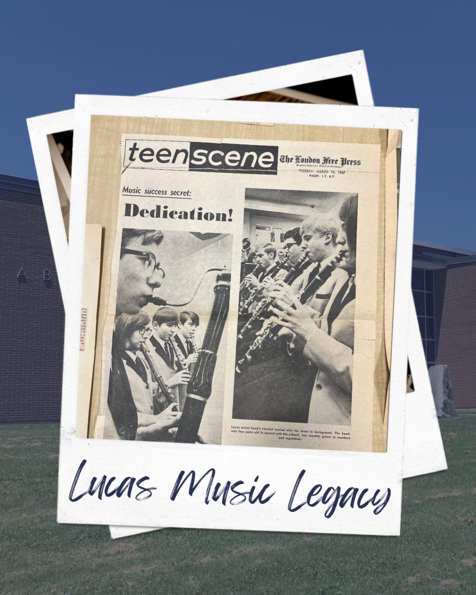 Sharing a little Lucas Reunion Artifact that came out of the vault during the 60th Anniversary Weekend. This London Free Press article was published on March 14, 1967, showcasing the musical talents and dedication of our Alumni Music Vikes when the school was only four years old.