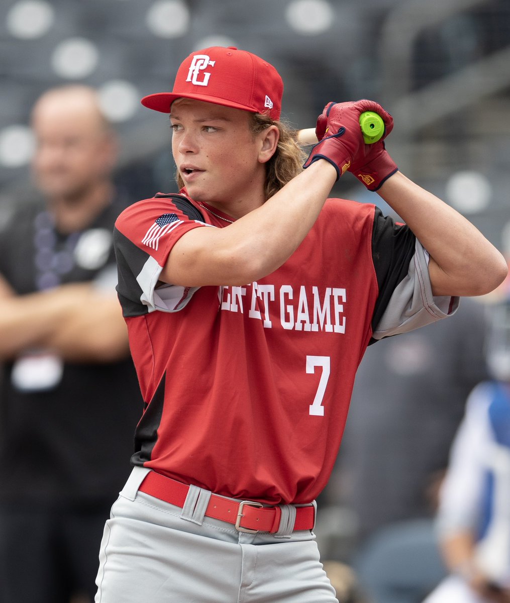 KevinCarden's tweet photo. Before The Bigs: MLB’s top prospect, Jackson Holliday, showing off his skills as a high schooler at the Perfect Game All-American Classic. @J_Holliday7 https://t.co/xSsvdAyDBy