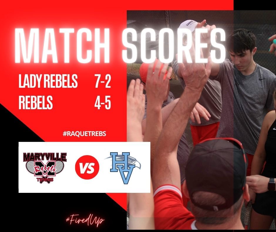 Split results today on the road. G 10is wins 7-2 and remain perfect at 7-0, 4-0 D4AA. B 10is lose 4-5 and are 5-2, 2-2 D4AA. @homeoftherebels @MaryvilleHigh @MC_Schools @MHSBoost @RebelRadioMHS @TDT_Sports @sportspage865 @prepxtra @5StarPreps @2HYPEsports @BlountPressRow