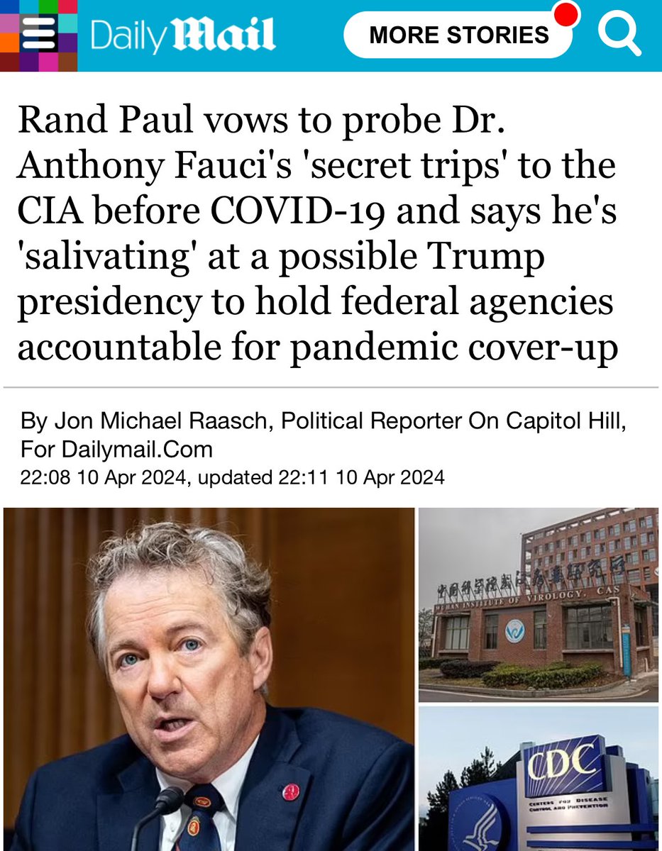 Rand Paul knows where the Covid trail leads. He is already honed in on the CIA. However, I don’t think a Congressional investigation is going to get the job done. These are international crimes against humanity. Accountability for Covid is going to require a Nuremberg-type of…