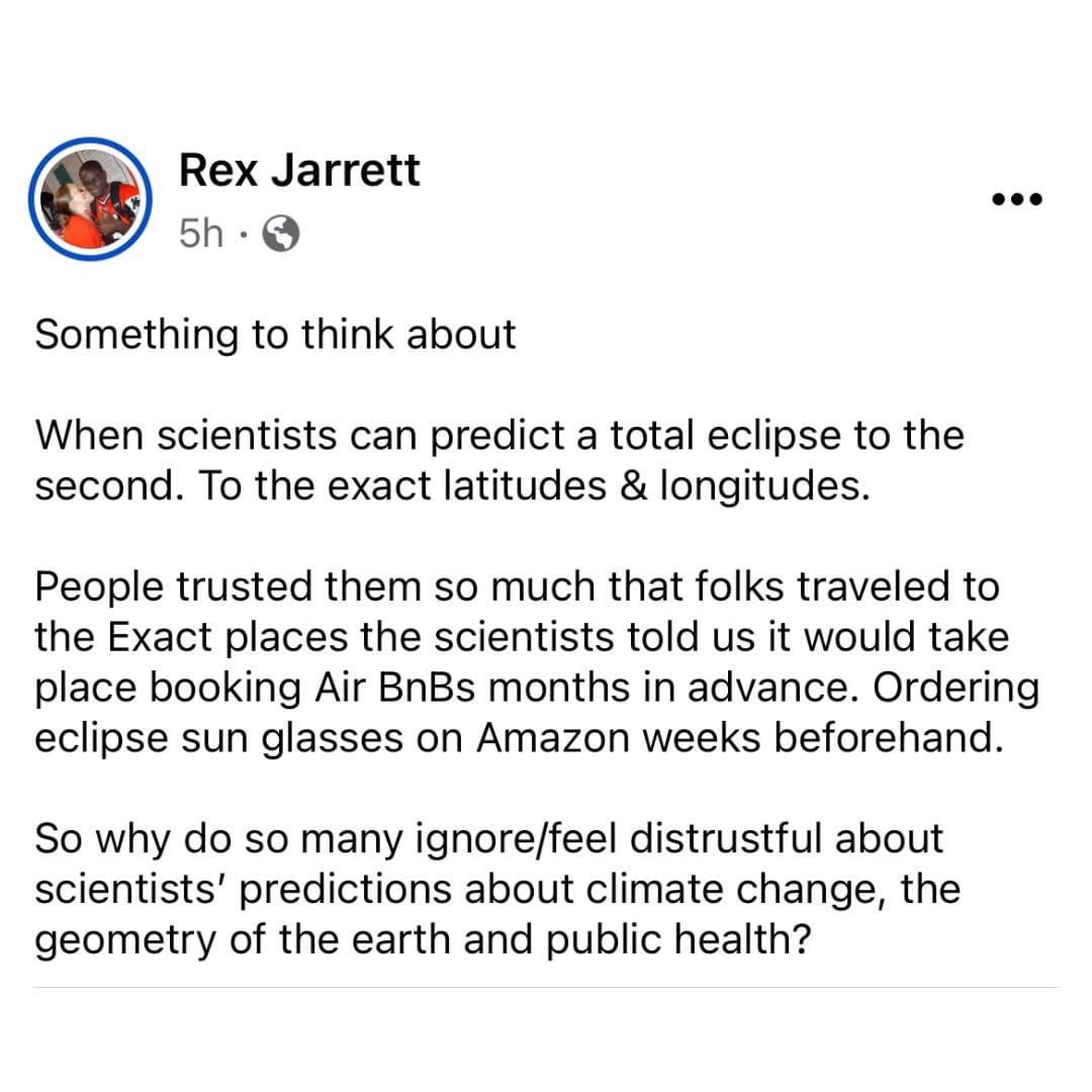 Good point… #science #TrustScience #Eclipse