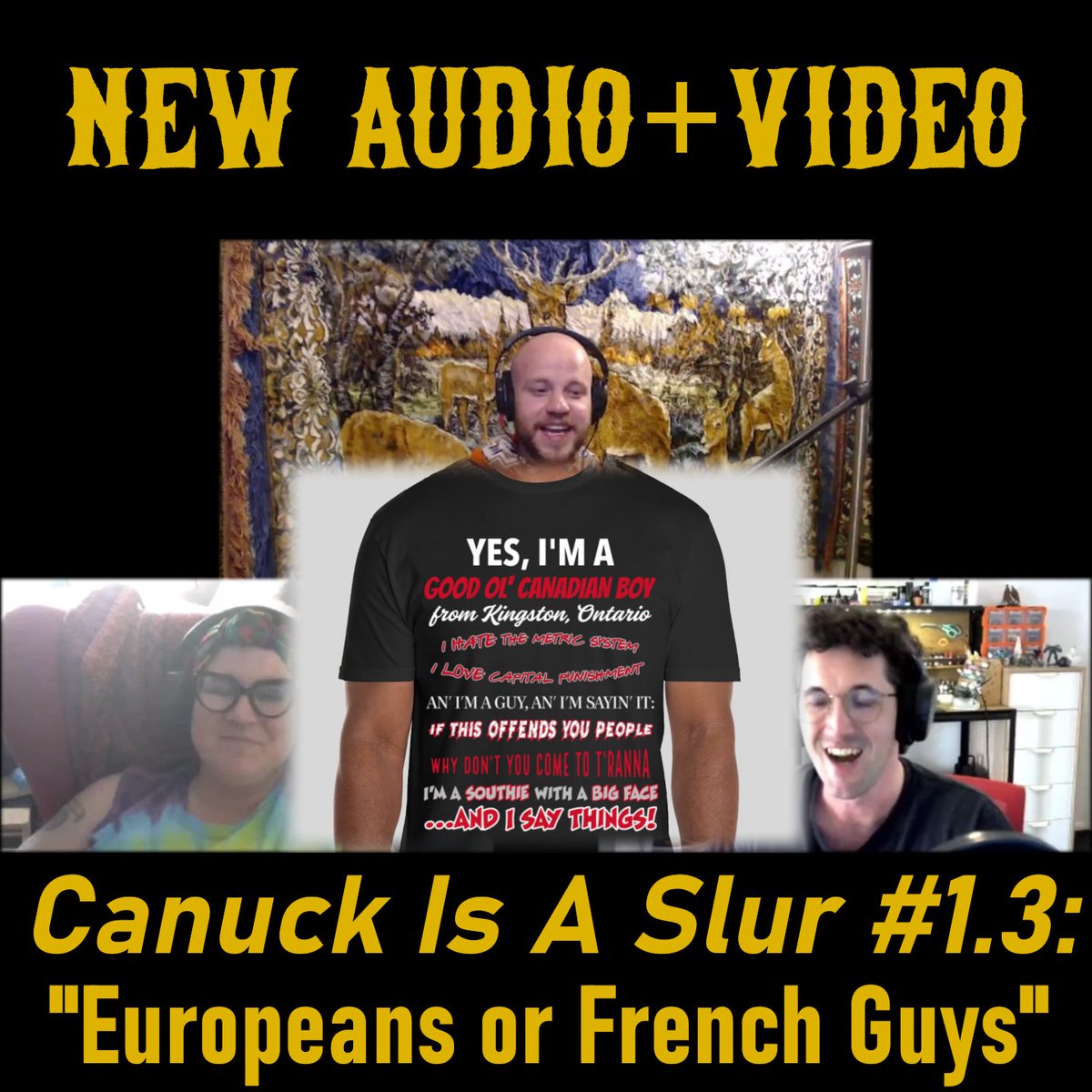 CanuckIsASlur's tweet photo. It's the thrilling finale of our #DonCherry miniseries! @L_Ron_Musk is joined one last time by @ausgothicpod as Don goes off on his least favourite people, like: Russians, French Canadians, "Swinns and Fedes," the Carolina Hurricanes, and Evgeni Kuznetsov

https://t.co/ZXeq6hHpKB https://t.co/xlzNy9QX6K