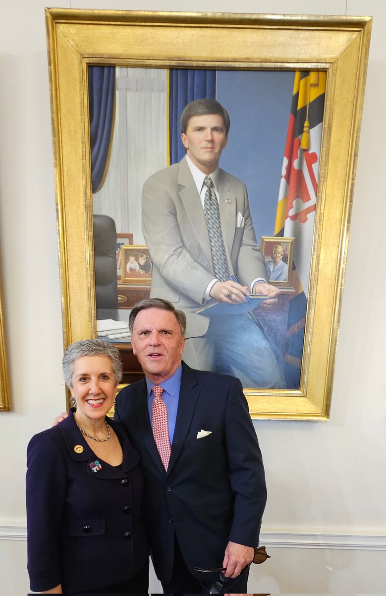 Good to chat with former Governor Bob Ehrlich at the bill-signings yesterday. The Port of #Baltimore was renamed for his mentor, Helen Delich Bentley. #MDGA2024