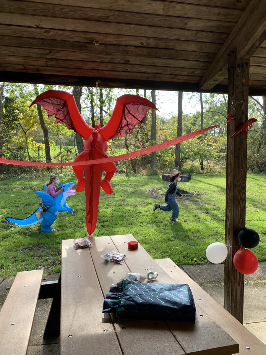 @DebHolloway The completely ridiculous part is we can still give them a great childhood but we have to accept the limitations and extra precautions necessary in our new reality. We had a super fun dragon themed birthday party for my kiddo. With a few precautions it was safe and fun for all!