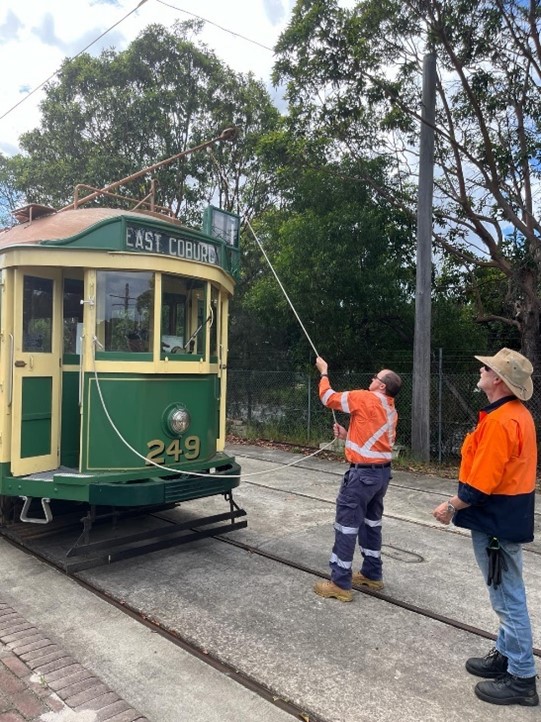 Some of Transdev’s Sydney Light Rail team got a historical tour of the evolution of Sydney trams recently. This behind-the-scenes tour of the Sydney Tramway Museum was an opportunity to view older tram models and operating systems from a different era. @sydneytramwaymuseum
