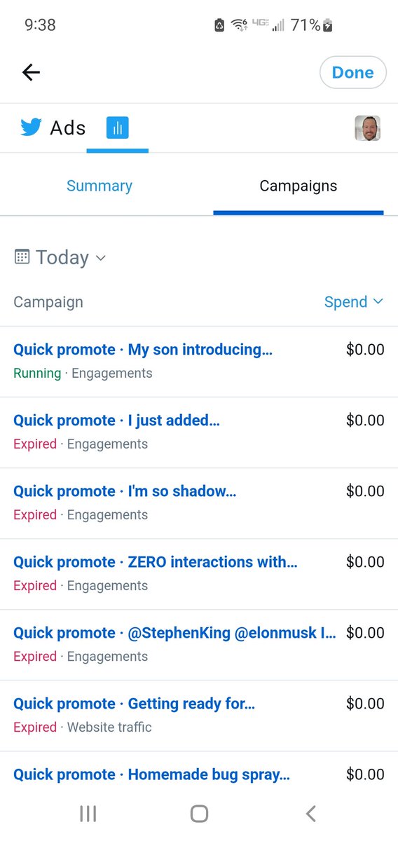 These are the campaigns that X let run out w/o charging me. Not good for business. #revenue #businesstips