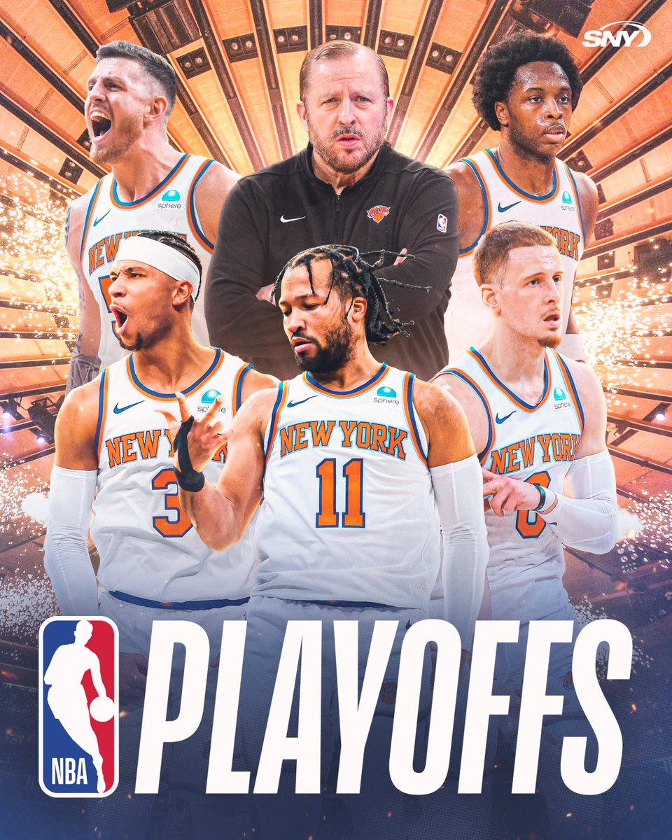 sny_knicks's tweet photo. CLINCHED ✅

The Knicks are going back to the playoffs! https://t.co/O4nwP91g7e