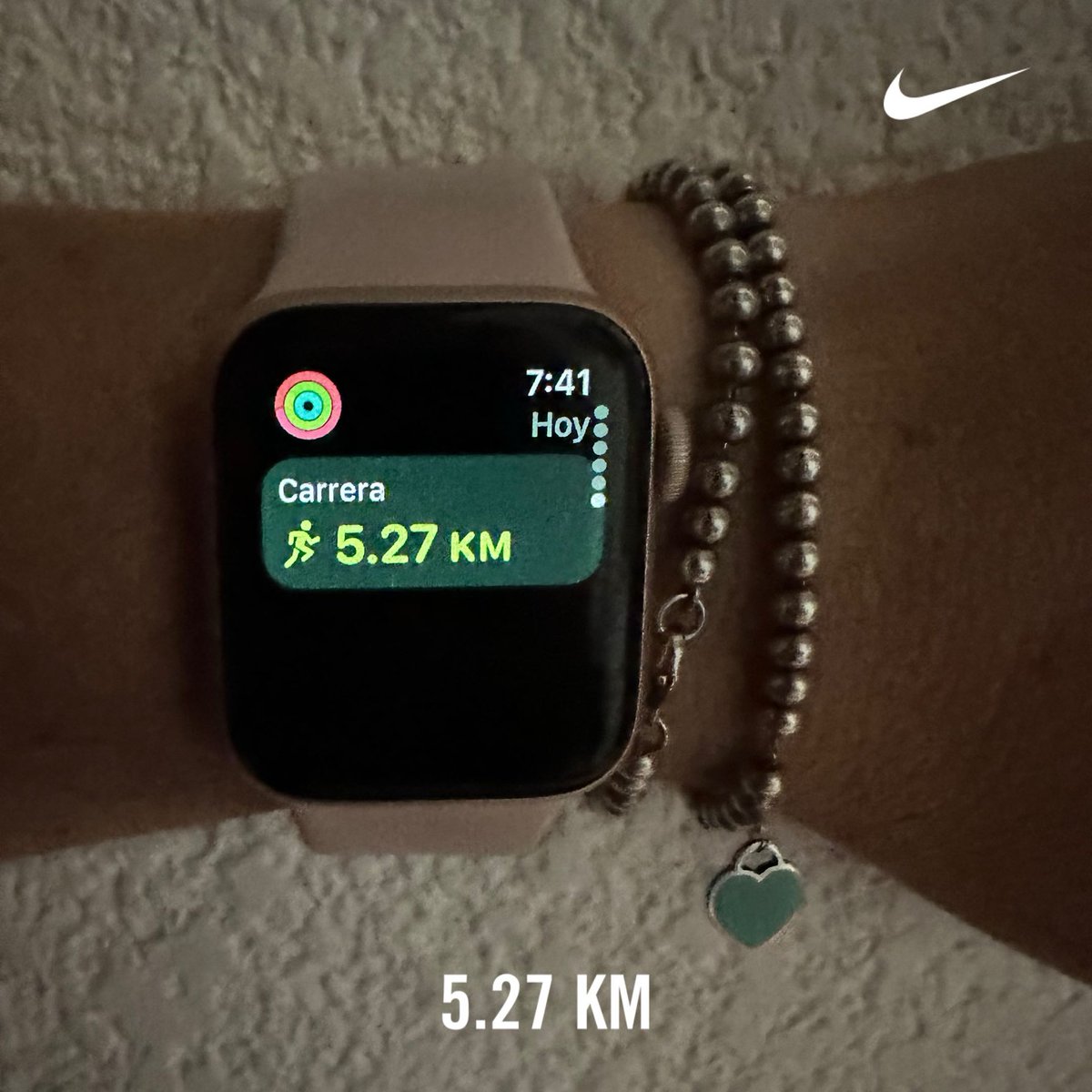 Corrió 5.27 kilómetros con Nike⁠ Run Club #nikeplus #nikerunning #nikerunclub #nikerun #nikewomen #runninggirl #runnergirl #runners #run #running #YoElegíCorrer #corroamipaso🏃🏻‍♀️🏃🏻‍♀️👟👟