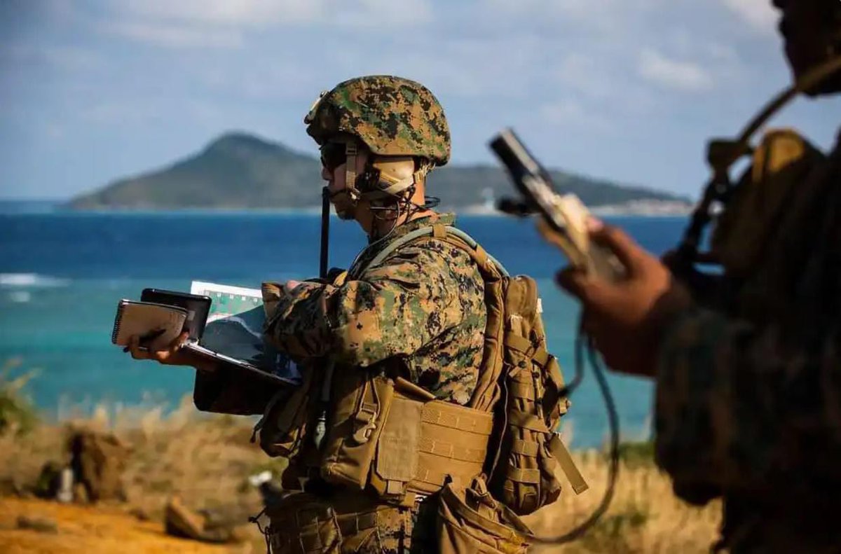 Throwback Thursday-

📍 Okinawa, Japan

On January 26, 2021, #USMC Capt. Robin Yi, a forward air controller officer with #5thANGLICO, plotted a coordinate during tactical air control party training.
 
#EABO #SIF #lethality #fightnow #firsttofight #alwaysready #readyandcapable