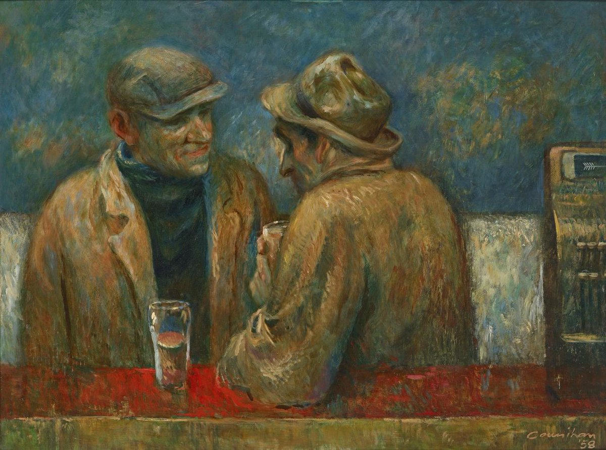 'After work' - Painting by Noel Counihan (1958)