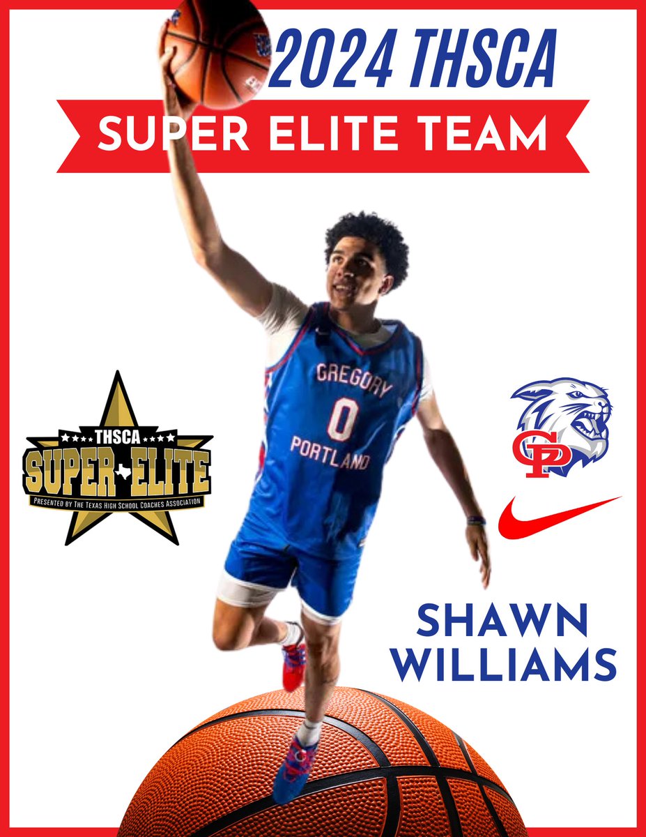 Congratulations to Wildcat Junior Shawn Williams for being named to the 2024 @THSCAcoaches 5A 🏀 Super Elite Team‼️ #goCatsgo ❤️🤍💙 @bball_wildcat 📸 Angela Piazza/Caller-Times